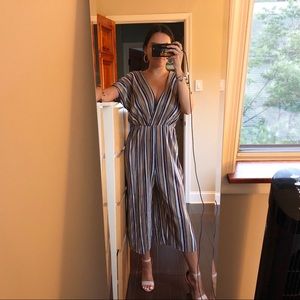 Striped jumpsuit romper **FINAL PRICE**